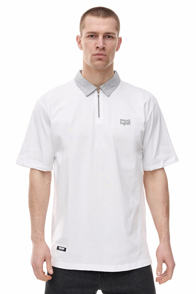 Mass DNM koszulka Signature Patch Polo - biała