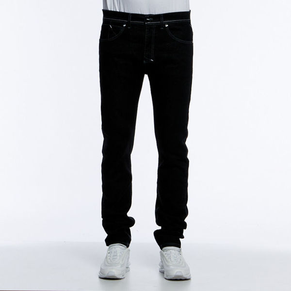 Mass DNM spodnie Dope Jeans Tapered Fit black rinse